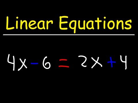 Solving Linear Equations with Variables on Both Sides - GED Math
