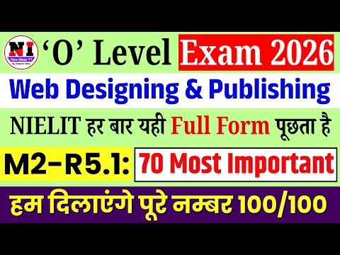 O Level M2 R5 Marathon | M2R5 Most Important Question 2026