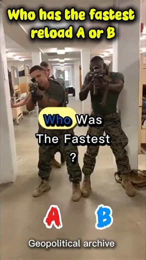 Who has the fastest Reload? | A or B |👇 #military #army #airforce #comparison
