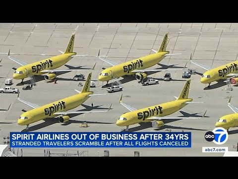 Passengers scramble after Spirit goes out of business, cancels all flights