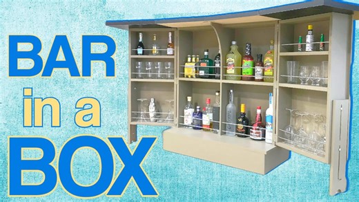 How to build a mobile bar cabinet