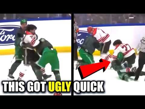 Cops vs. Firefighters Hockey Game INSTANTLY Devolves into Chaos