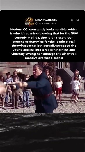 How Matilda Filmed This Insane Scene 🏗️ #matilda #movies #shorts