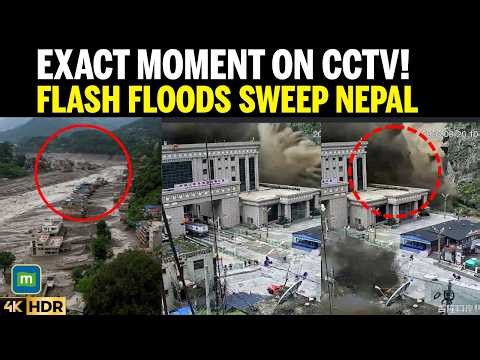 TERRIFYING CCTV: Sudden Avalanche Flood Sweeps Nepal-Tibet Border | Hundreds Missing | N18G