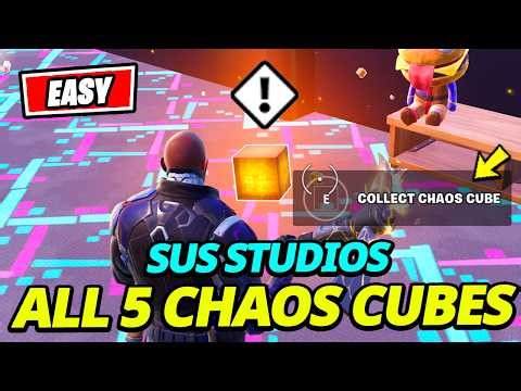 ALL Chaos Cubes SUS STUDIOS LOCATIONS - Fortnite Season 2 Chapter 7
