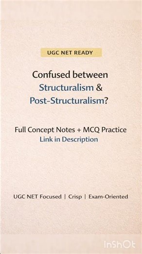 Structuralism vs Post-Structuralism | Clear Concept for UGC NET #literarytheory #shorts #shortsbeta