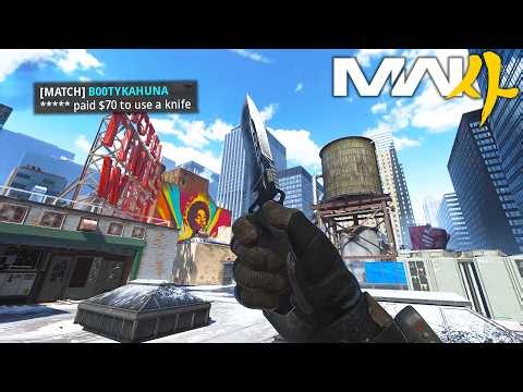 "he paid $70 to use a knife" (Modern Warfare 4)