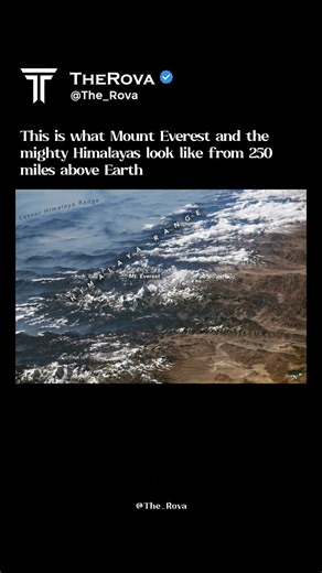 The Himalayas & Mount Everest Seen From Space!
