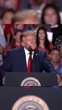 Trump points out 'paid protestors' at rally
