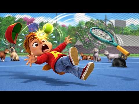 Alvin's Super Sporty Songs Sing A Long!🏈🎶 Alvin and the Chipmunks | Cartoon for Kids