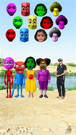 Scary Teacher 3D, Dancing Alien, Dancing Sahur Dancing Atika,& Me Correct Head Matching #shorts