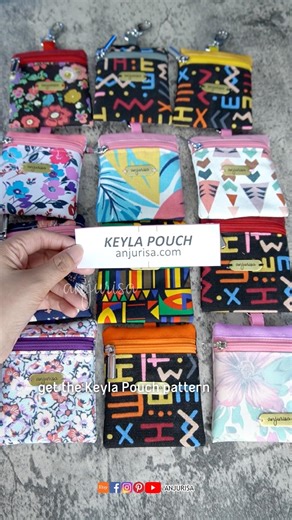 Sew multiple pouches faster and easier - Keyla Pouch