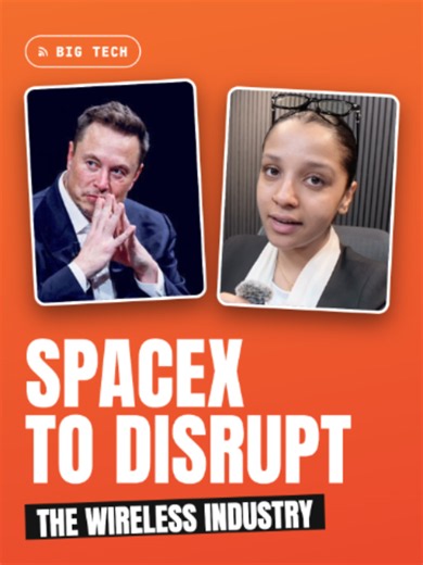 SpaceX could shake up the $300 BILLION U.S. wireless industry 📡 Elon Musk's company is reportedly negotiating access to 80,000 cell sites to take on Verizon, AT&T and T-Mobile. Would you switch? #SpaceX #Starlink #ElonMusk #Verizon #StockMarket