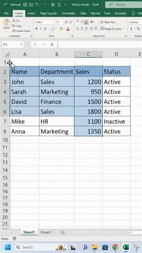 Excel Selection Shortcuts Every Beginner Should Know | Select Cells, Rows & Columns #excel #tips