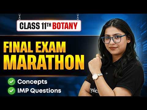 Class 11 BIOLOGY ( Botany ) MARATHON 2026 🔥 | Complete BOTANY Revision | One Shot By Supriya Ma'am