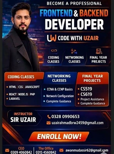 Learn Full Stack Web Development | Code With Uzair