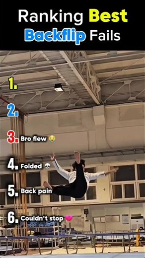 Ranking Best Backflip Fails