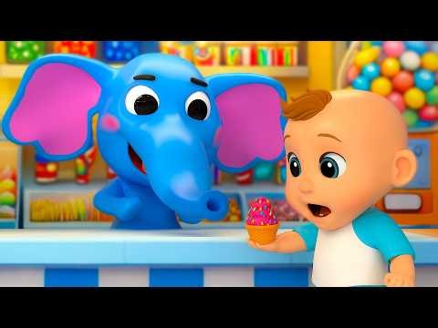 LIVE | Playing In the Mall with Animals Nursery Rhyme | Learning Music for Preschool Kids LuLu Melon