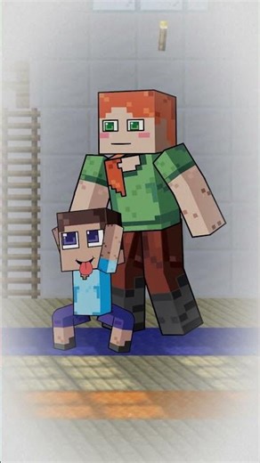 Little Steve And The Difficult Choice Between Two Families - Minecraft Story