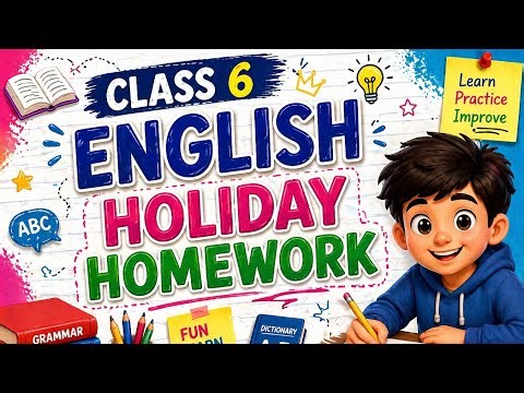 Class 6 English Holiday Homework 📚 | Full Answers | Easy Explanation