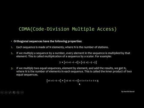 CDMA - Code Division Multiple Access 📡 Computer Networking Presentation by Harshit Bansal