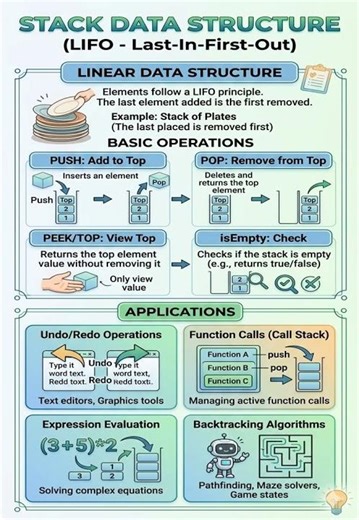 Stack Data Structure Basics | Push, Pop, Peek Explained | DSA for Beginners