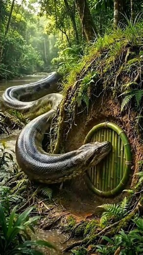 The Mysterious Jungle Door and the Giant Python