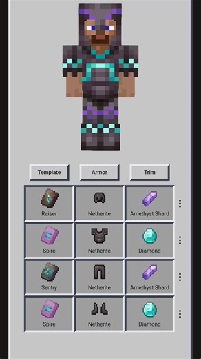 Epic Armor Trims Design in Minecraft! 😳🔥
