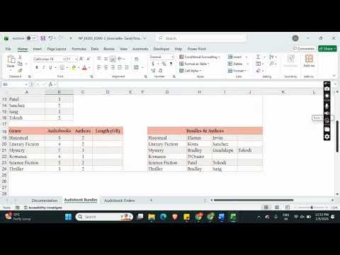 New Perspectives Excel 365 | Module 3: End of Module Project 2 Mobius Audiobooks
