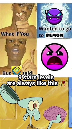 Geometry Dash 9 stars levels 💔🥀