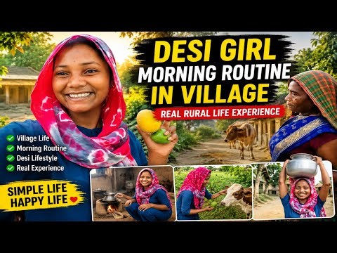 Desi Girl Morning Routine in Village | Rural Life Experience // (@desigirlm)