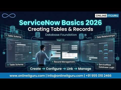 ServiceNow Advanced UI Walkthrough 2026 | Creating Tables & Records | Live Workflow | OnlineITGuru