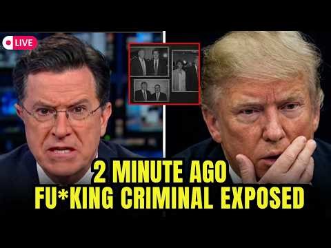 Stephen Colbert Shows 5 Photos of Donald Trump & Jeffrey Epstein — Crowd Goes Silent