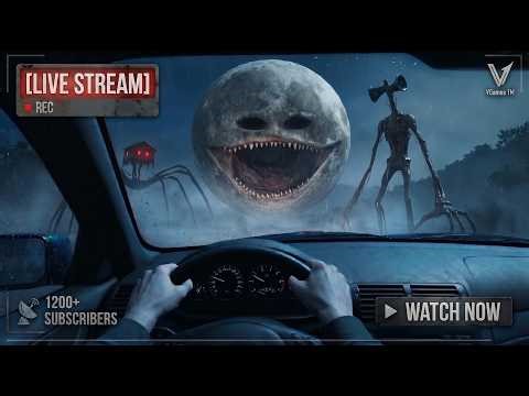 🔴LIVE: SIREN HEAD, MOON WAKE UP & SEA EATER ATTACKED MY CAR! 😱