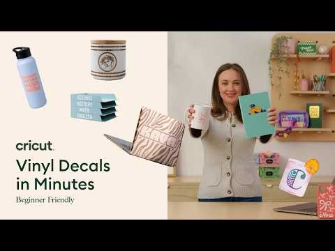 How to Make Vinyl Decals with Cricut | Easy Beginner Tutorial
