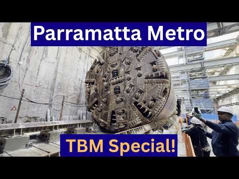 Parramatta Metro Station Open Day with close-up views of TBM Dorothy - Sydney Metro West Project