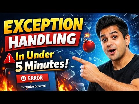 Python Exception Handling Explained Fast (Beginner Friendly) Class 12 Python