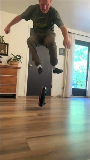 My Roomba broke, so I asked my husband to kickflip it 😭 👏