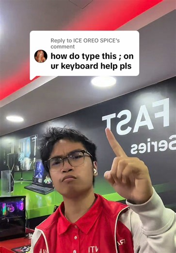 Replying to @ICE OREO SPICE Your keyboard’s semicolon key? Here it is!🙌🔥 #AdvantiBahrain #PCTips #PCTricks #TechTok #Tech
