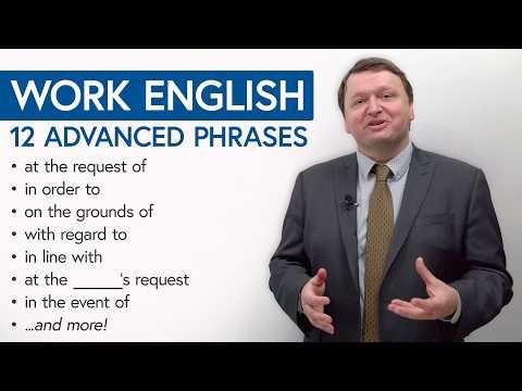 Speak like a Pro! 12 High-Level Phrases | Advanced English