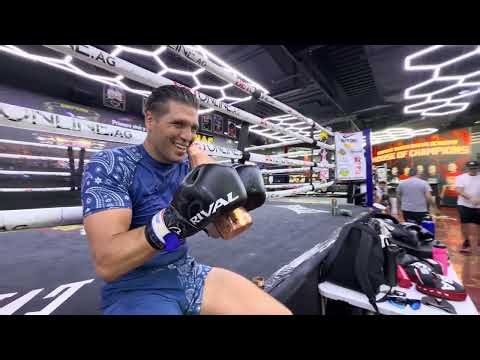 UFC STAR BRIAN ORTEGA TRAINING AT ROBERT GARCIA BOXING ADADEMY - ESNEWS BOXING