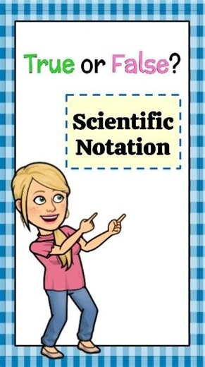 True or False? | Scientific Notation | Grade 8 Math | 8.EE.A.3 💗 #education #maths #math