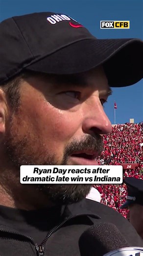 Ryan Day speaks on Ohio State's resilience following big win vs Indiana #cfb #football #ohiostate