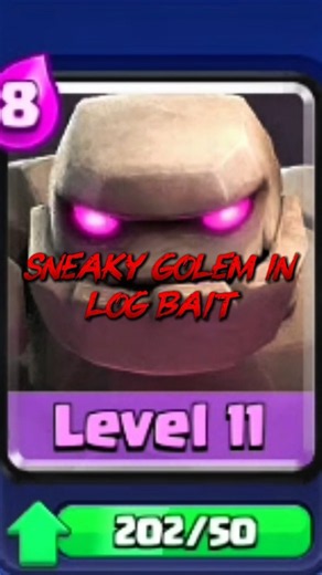 Sneaky golem in a log bait.