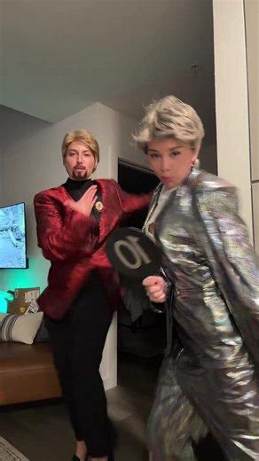 Derek and Bruno give last night a 10 #dwts #derekhough #brunotonioli #babygotback @caroline chapman