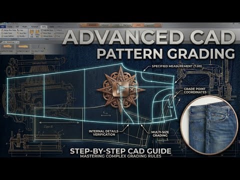 GGT CAD Video # 7 Learn 5 Pocket Jeans Pattern Making in Gerber | Complete Course