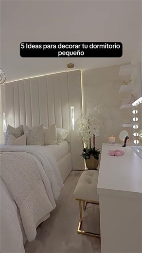 5 Ideas para decorar tu dormitorio pequeño 😱 Decoración Lujosa y Elegante