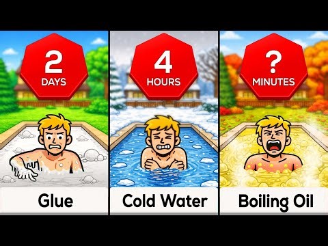 Comparison: How Long Can You Survive If You Fall Into A Pool Full of ____