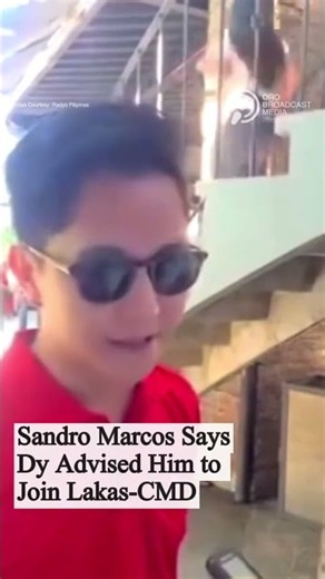 SANDRO MARCOS SAYS DY ADVISED HIM TO JOIN LAKAS CMD #news #philippines