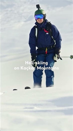 Heli-ski the Kaçkar Mountains—untouched powder, wild peaks, pure thrills. #GoTürkiye